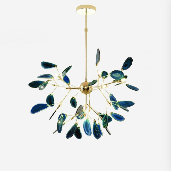 Подвесная люстра AGATE D60 Blue лепестки by ImperiumLoft