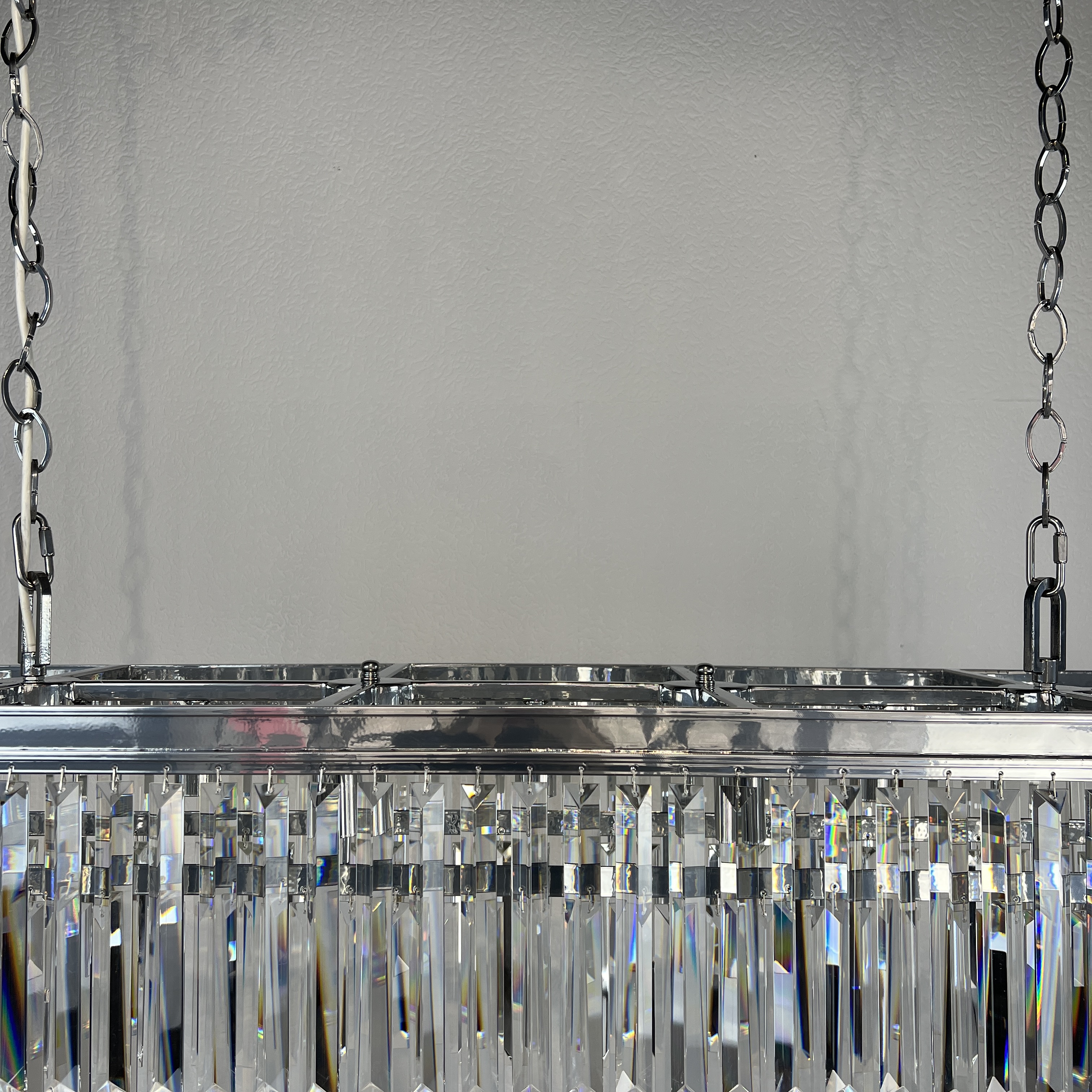 Люстра RH 1920S ODEON CLEAR GLASS FRINGE 120 chrome by ImperiumLoft