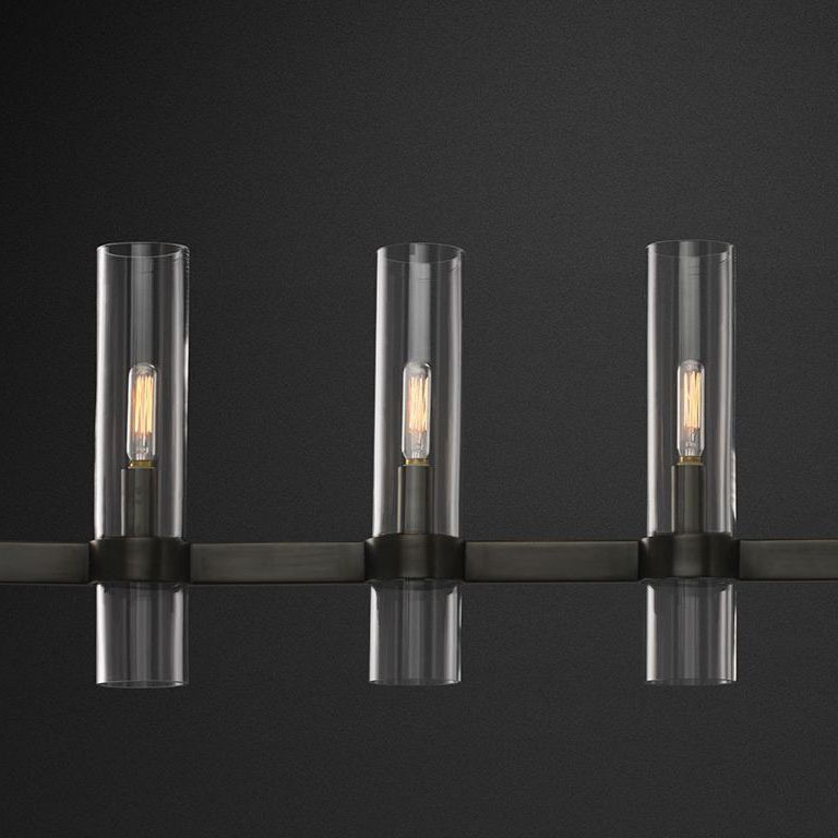 Люстра Restoration Hardware Ravelle Linear 59" Bronze