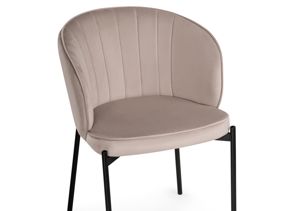 Стул Woodville Нейл латте / черный 528450