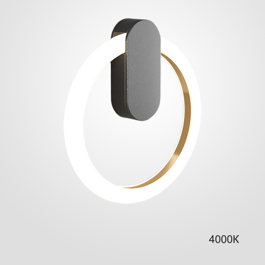 Настенный светильник GINA WALL D20 Black 4000К by ImperiumLoft