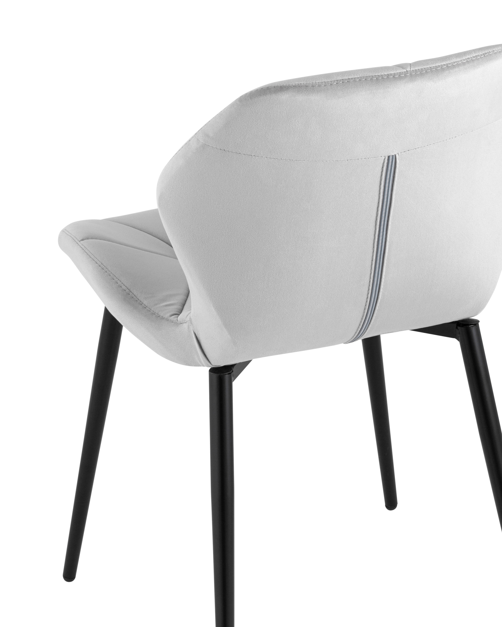 Стул Эдвин велюр серый Stool Group