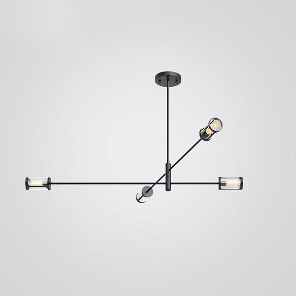 Дизайнерская люстра SKELBY H24 Black/Amber by ImperiumLoft