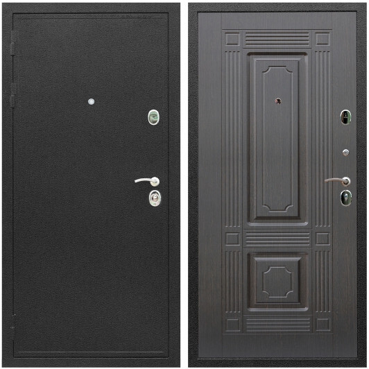 Дверь входная Graf Престиж Черный шелк / МДФ 6 мм ФЛ-2 Венге