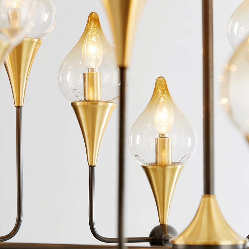 Люстра на штанге FLAME D85 by ImperiumLoft