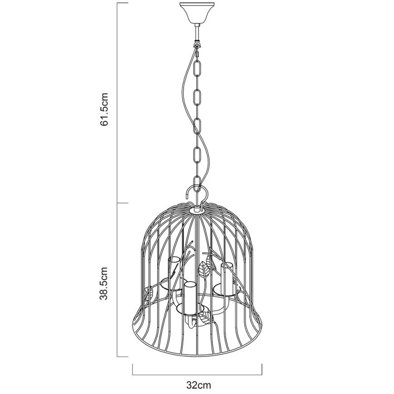 Подвесной светильник Arte Lamp A1878SP-3WG