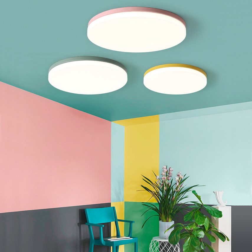 Потолочный светильник DISC HALF D26 Yellow by ImperiumLoft