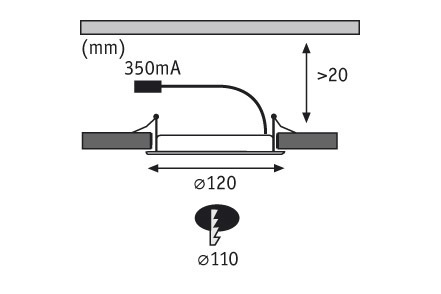 Встраиваемый светильник Paulmann 92692