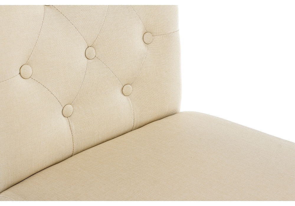 Стул деревянный Woodville Menson dark walnut  / fabric cream 11023