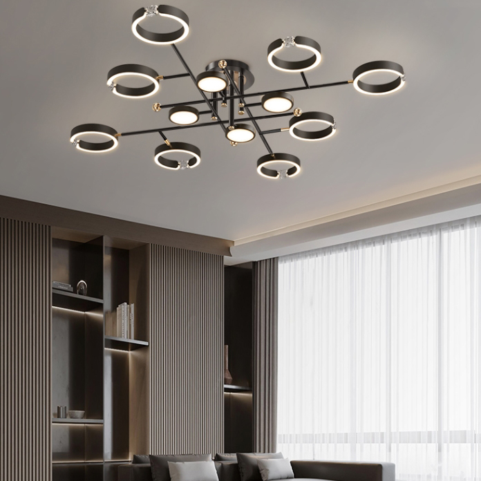 Потолочная люстра SELLIF CH L3 Black by ImperiumLoft