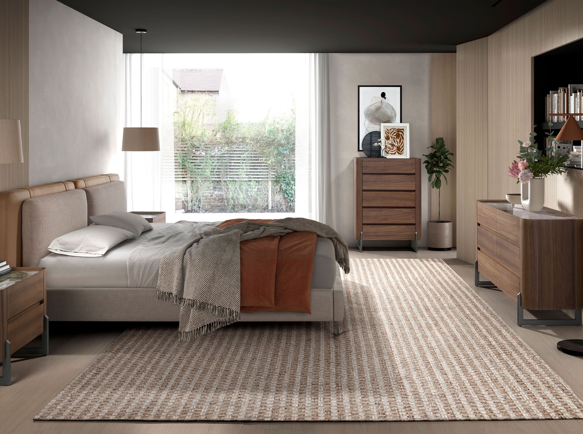 Комод 7151/437-C из ореха и керамики Angel Cerda