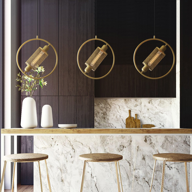 Подвесной светильник RESIST L45 Gold by ImperiumLoft