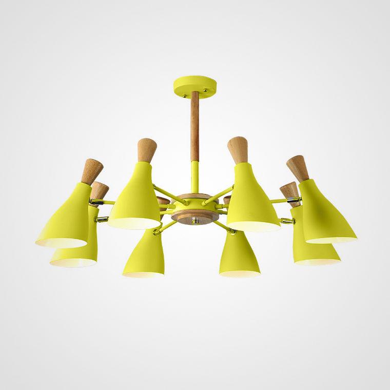Люстра на штанге TUNE L8 Yellow by ImperiumLoft