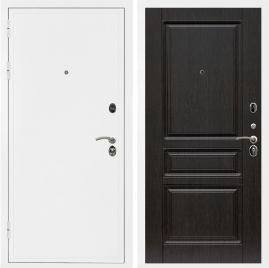 Дверь входная Graf Престиж Белая шагрень / МДФ 16 мм ФЛ-243 Венге