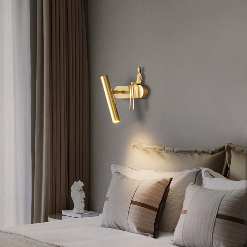 Настенный светильник REMUS Left Brass by ImperiumLoft