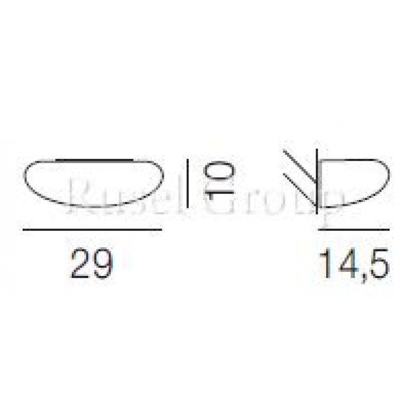Настенный светильник Vistosi BIANCA AP 30
