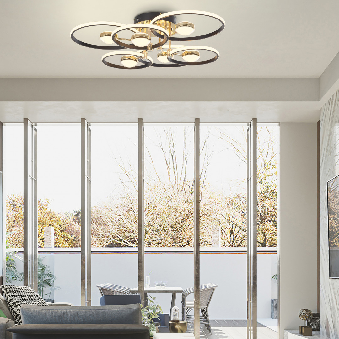 Светильник светодиодный 276140/6+6 BK/GD Arte Milano