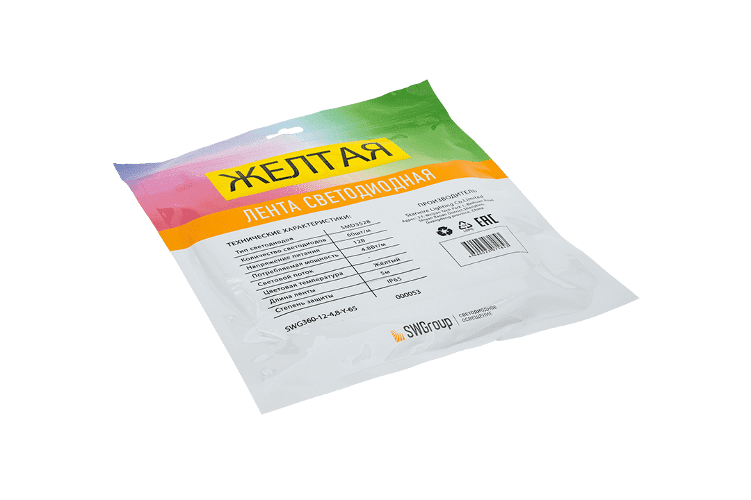Лента светодиодная SWG SWG360-12-4.8-Y-65
