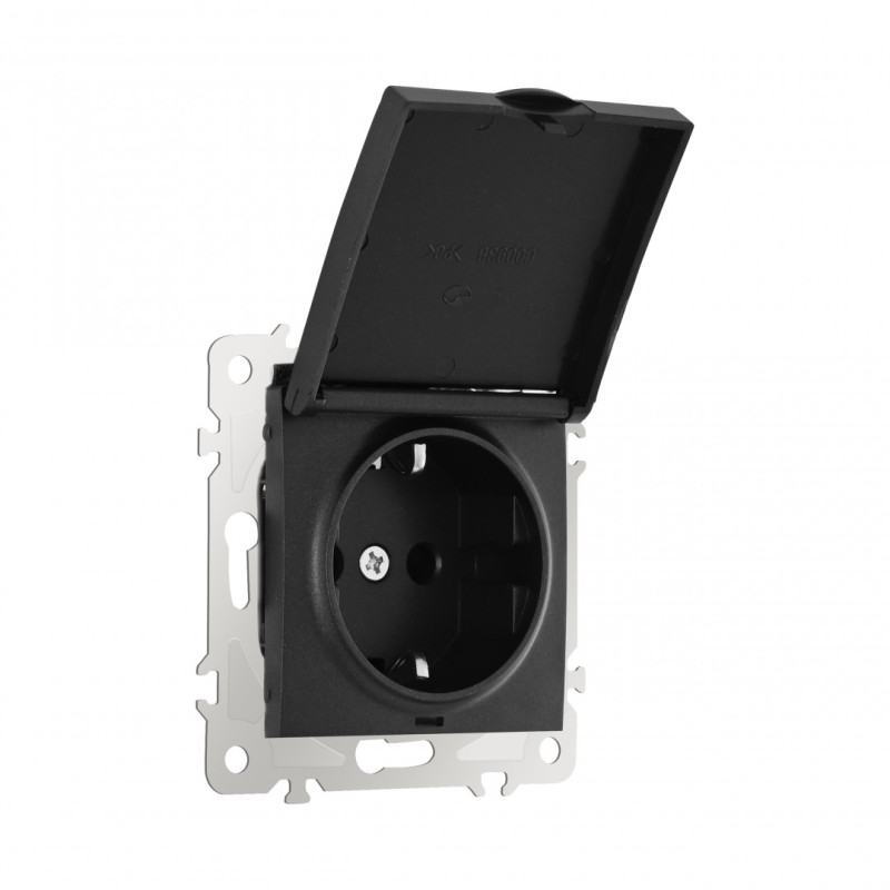 Розетка Arte Milano 206.41-1.black