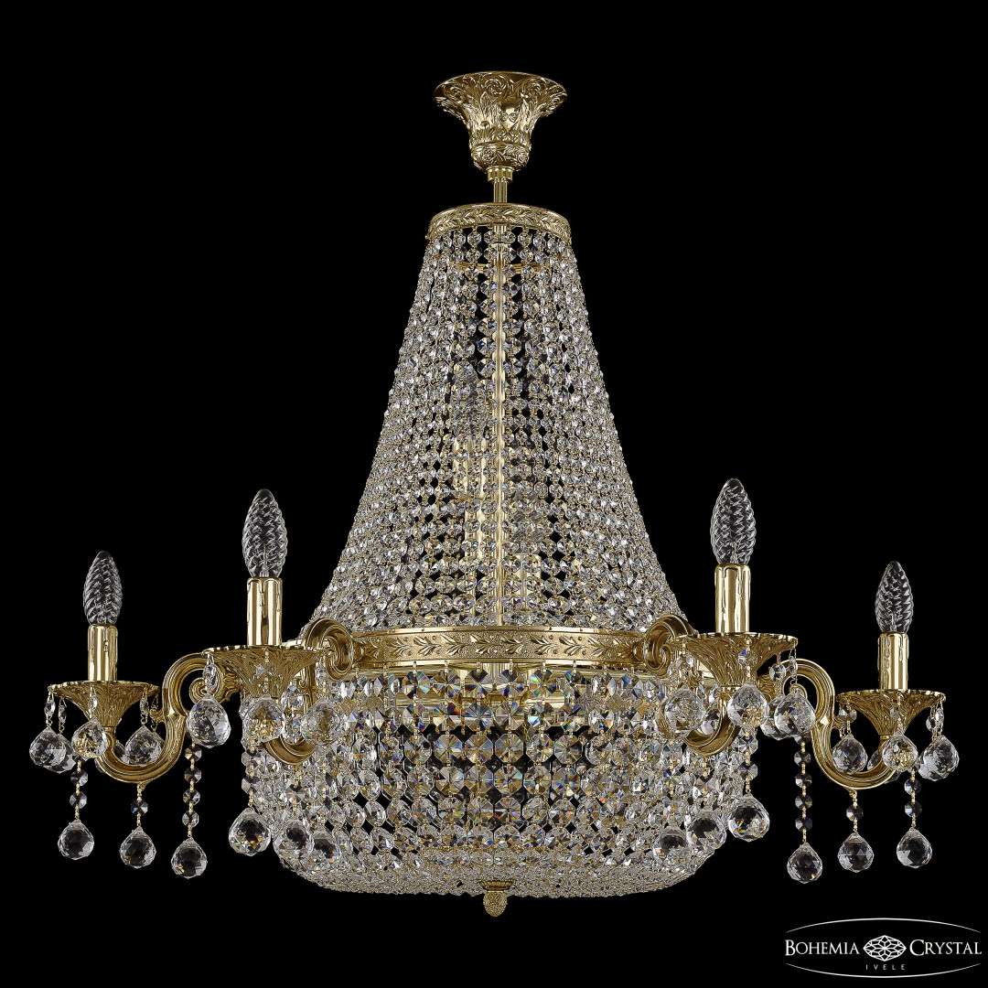 Люстра груша хрустальная 2211H203/6/80IV G Balls Bohemia Ivele Crystal