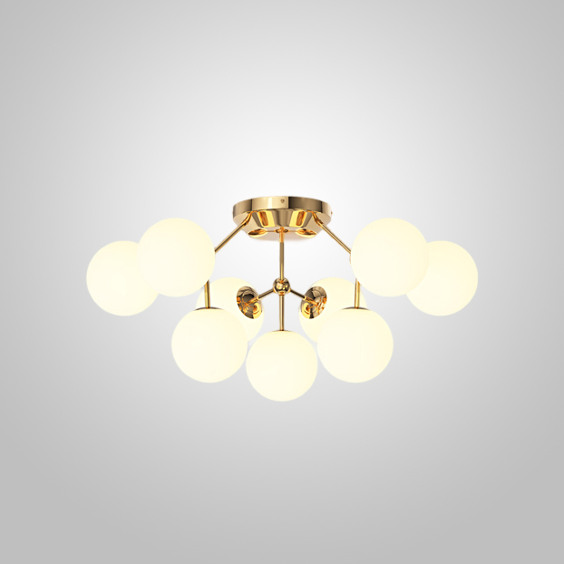 Потолочная люстра MARTIAL L9 Brass by ImperiumLoft