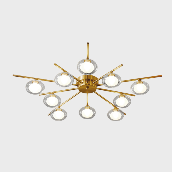 Потолочная люстра DAHLIA B L10 Transparent by ImperiumLoft
