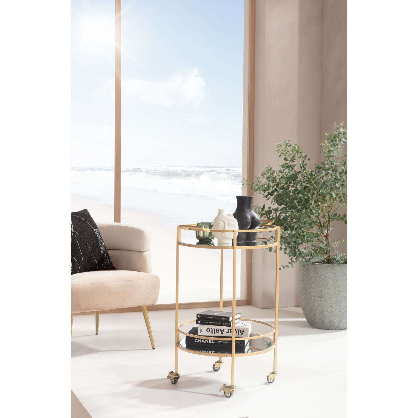 Столик-тележка KARE Emily 85801