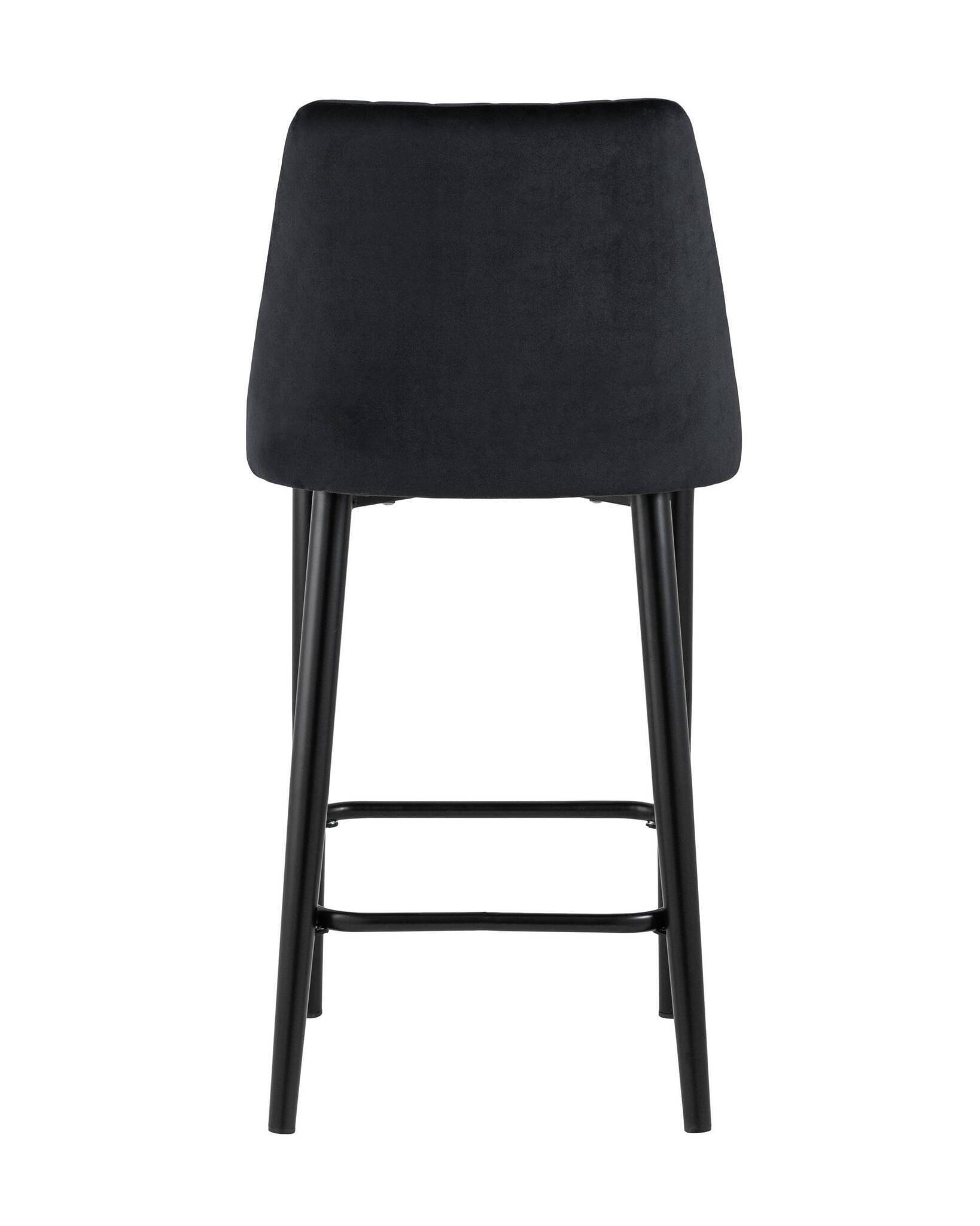 Стул полубарный Диего велюр черный Stool Group