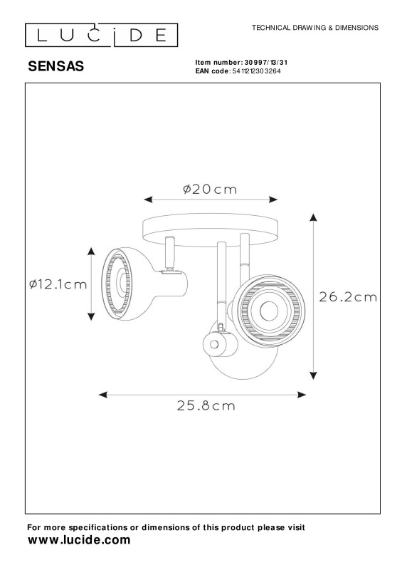 Спот LUCIDE 30997/13/31