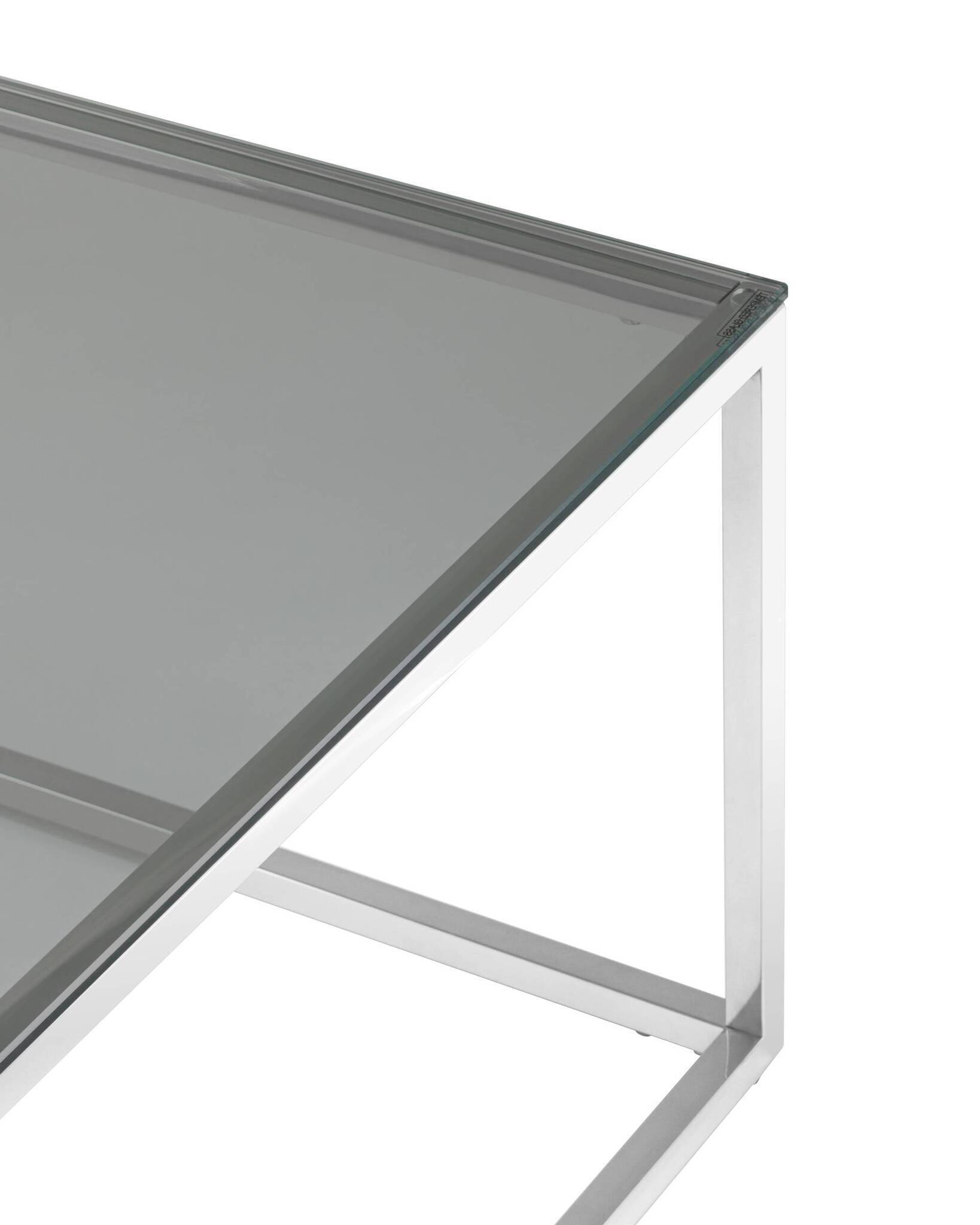 Журнальный стол 120*60 ТАУН серебро Stool Group
