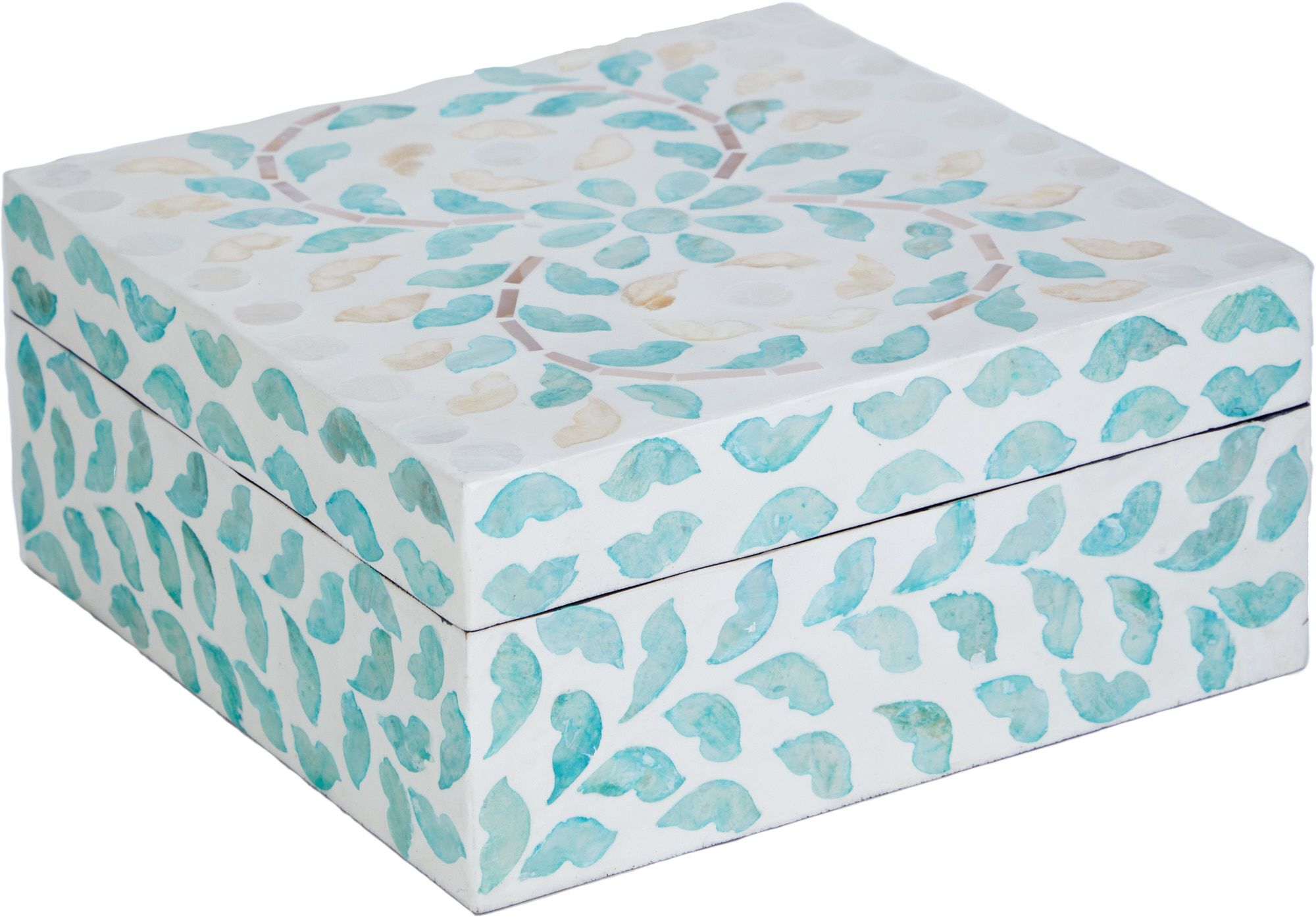 Шкатулка с отделкой раковинами устриц Glasar 67-002