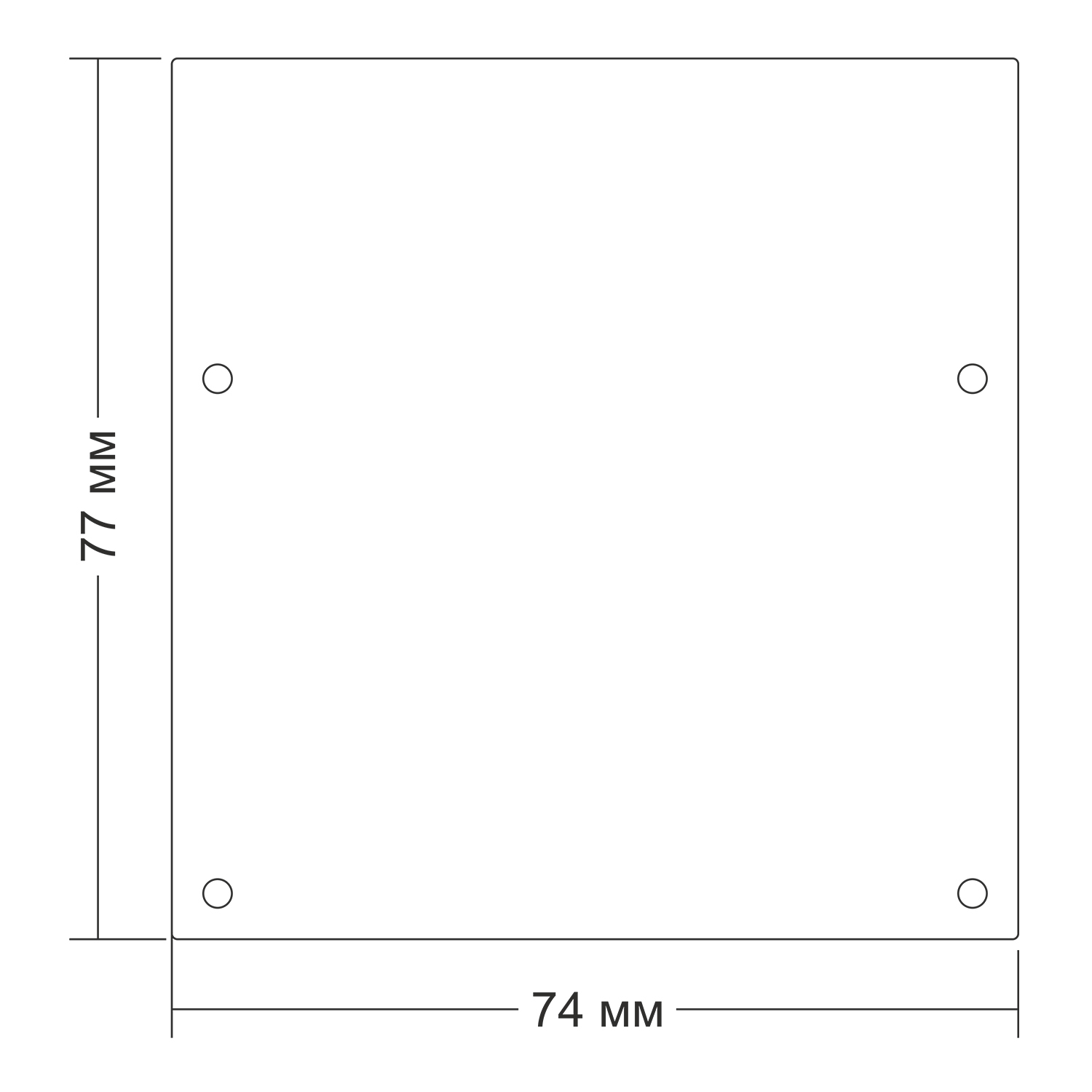 Заглушка для накладного профиля 13171-Z Black