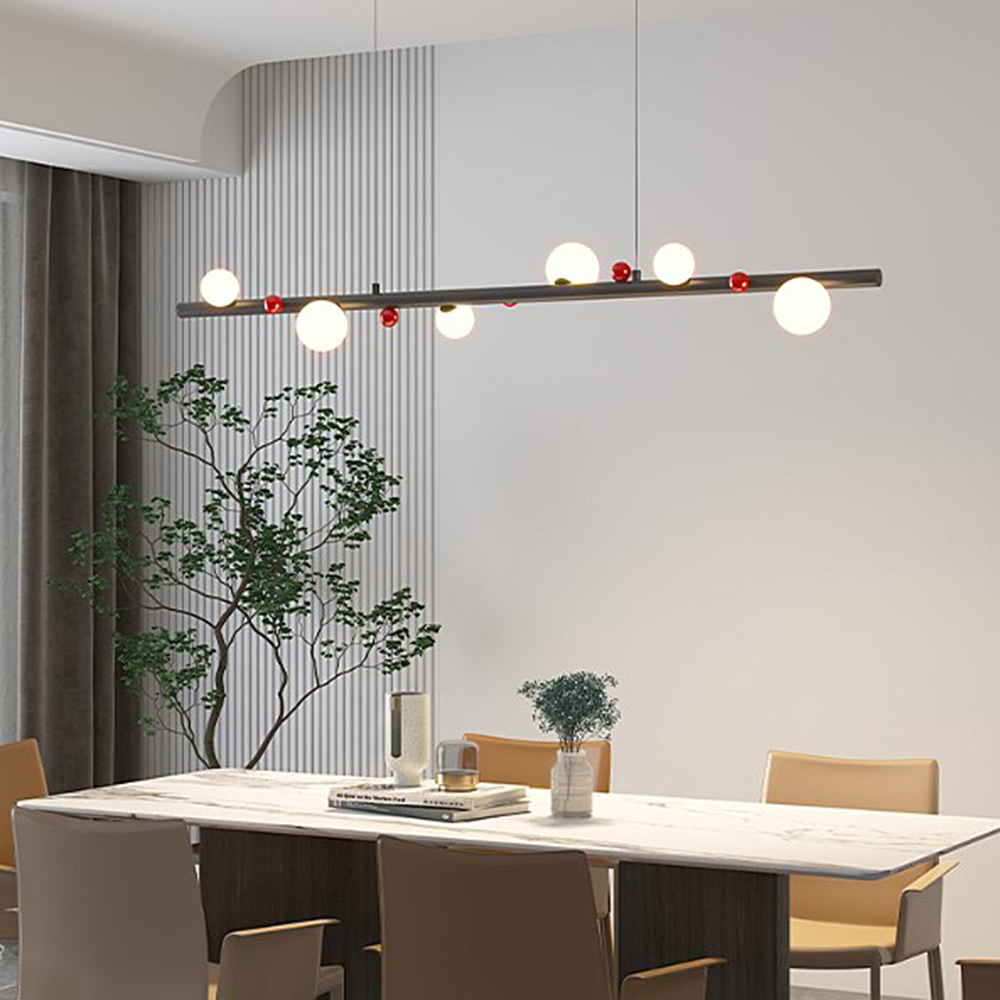 Реечный, рядный светильник REIK LONG BLACK by ImperiumLoft