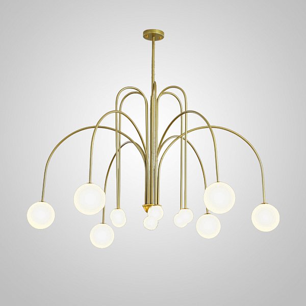 Потолочная люстра DAY L12 D100 Gold by ImperiumLoft