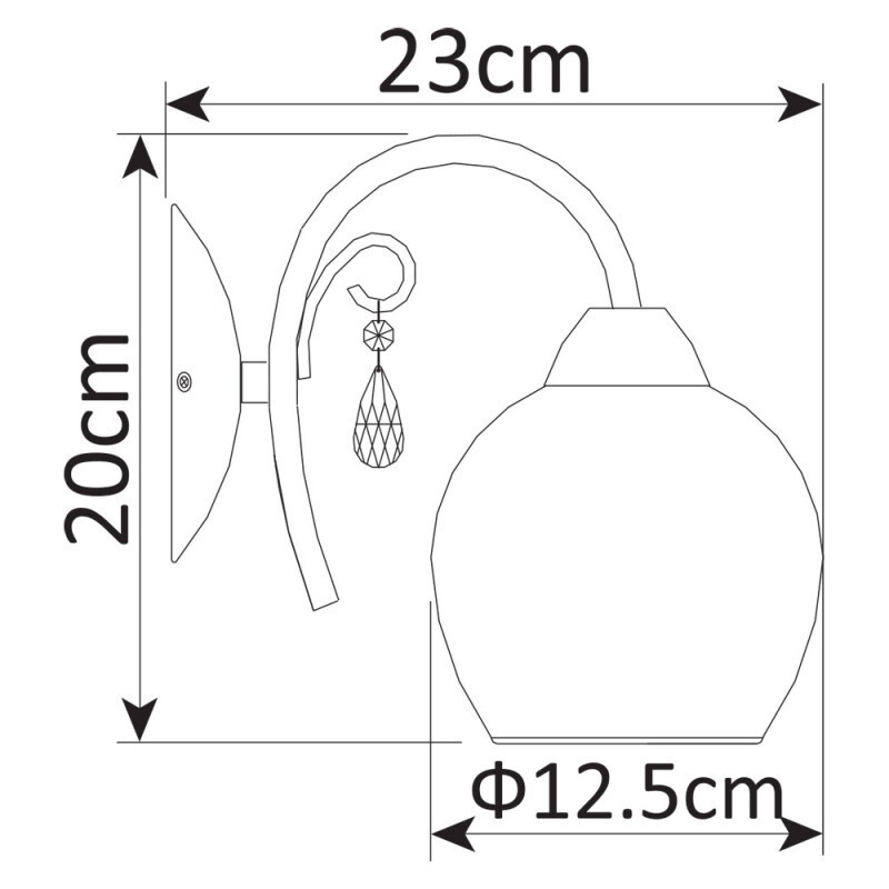Бра Arte Lamp A9548AP-1CC