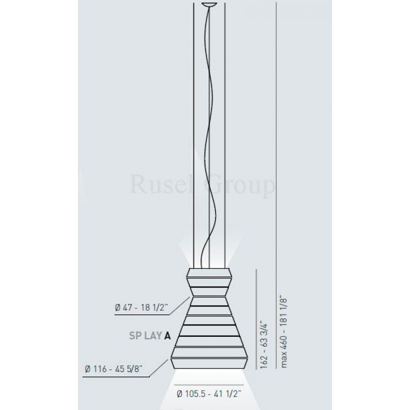 Подвесной светильник AXO LIGHT LAYERS SP A
