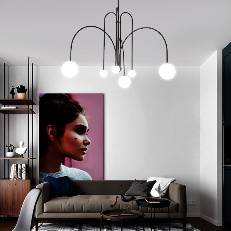 Потолочная люстра DAY L12 D130 Red by ImperiumLoft