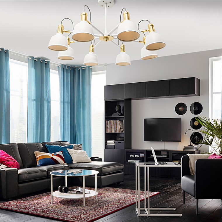 Люстра на штанге VINLAND CH D82 Blue by ImperiumLoft