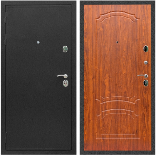Дверь входная Graf Престиж Черный крокодил / МДФ 16 мм ФЛ-140 Мореная береза