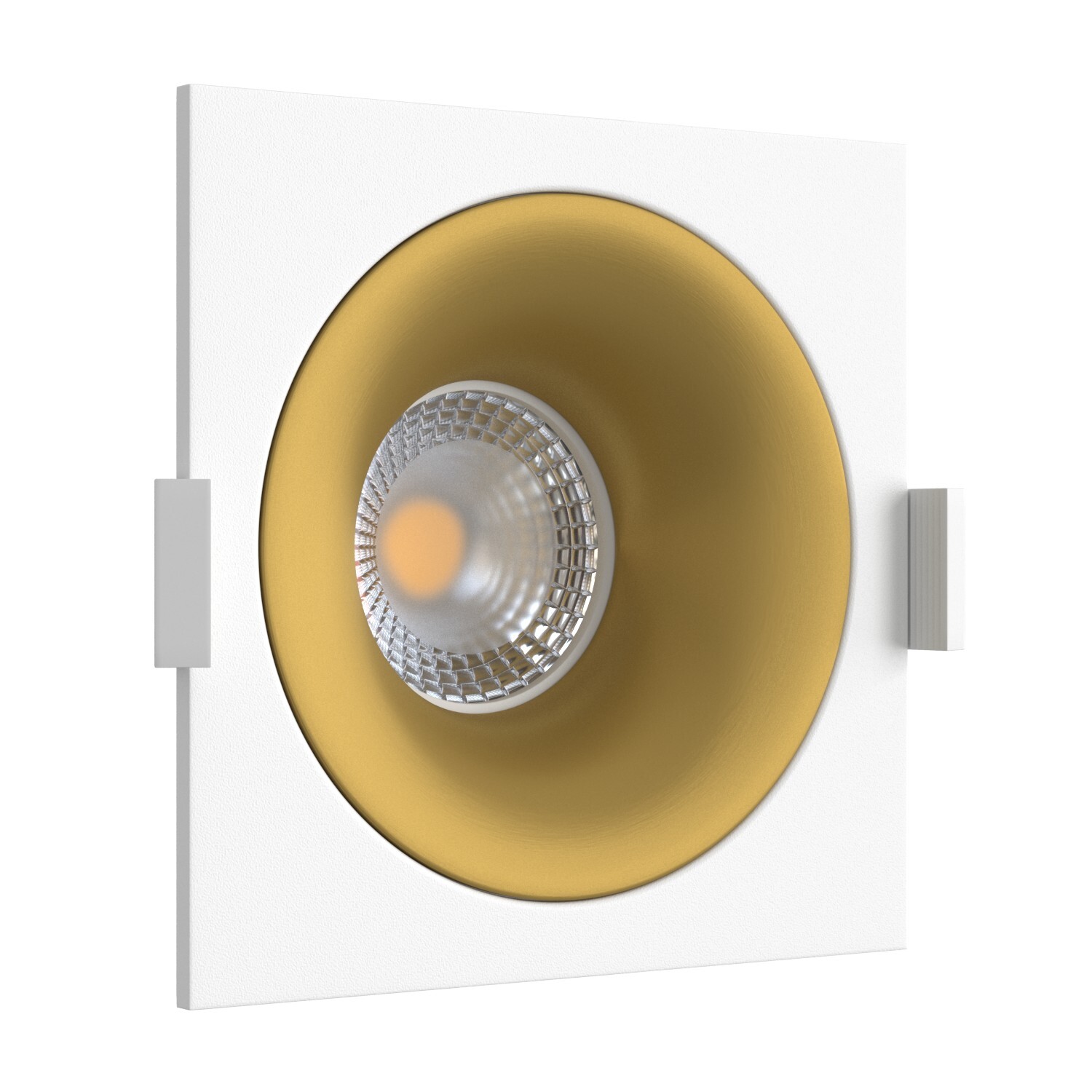 Встраиваемый светильник под сменную лампу Ledron MJ1003 SQ White-Gold