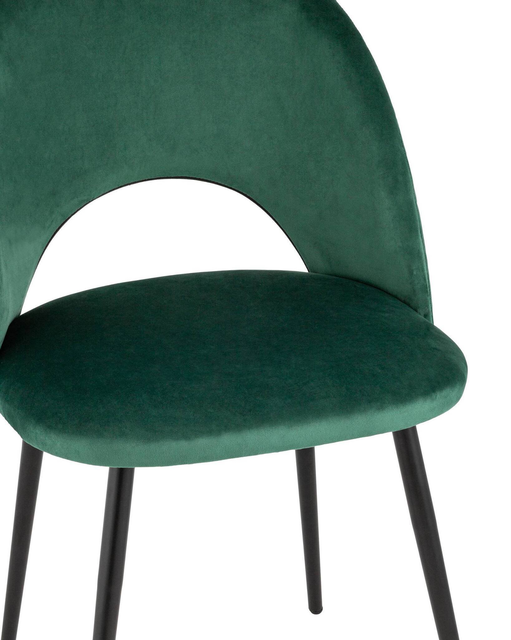 Стул Меган велюр с ромбами зеленый Stool Group