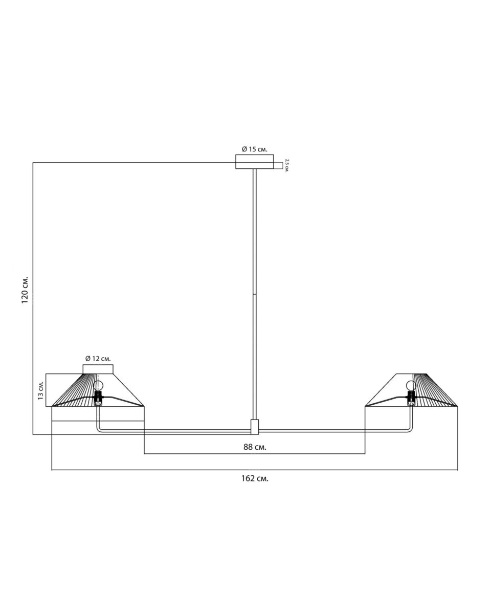 Чёрная люстра Харриет Louvre Home LHLCH250324SWL