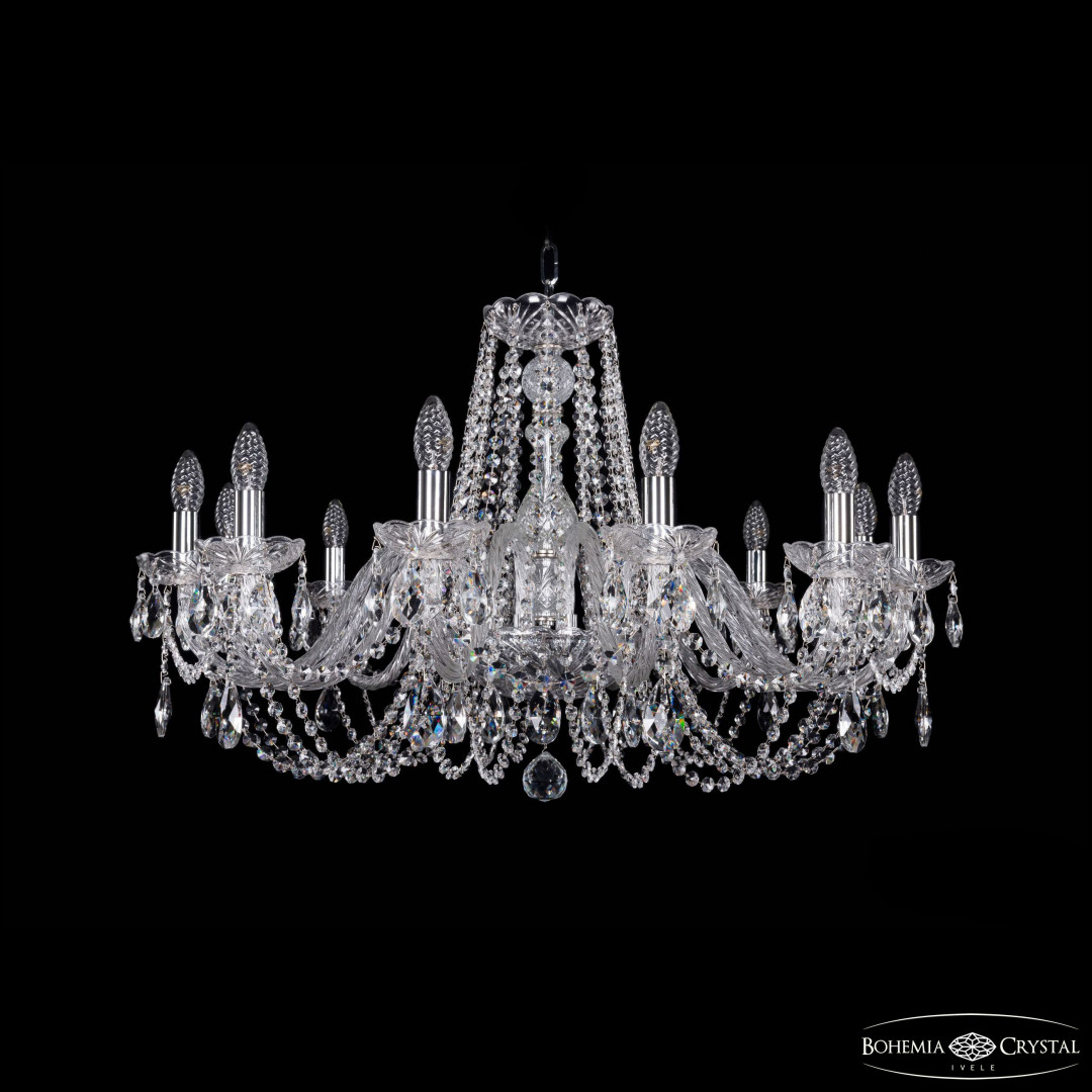 Люстра хрустальная 1402/12/300 Ni