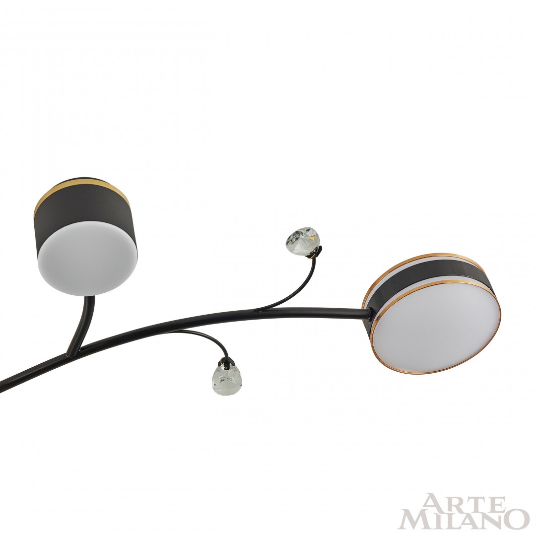 Люстра светодиодная 276240/6+1 BK/GD Arte Milano