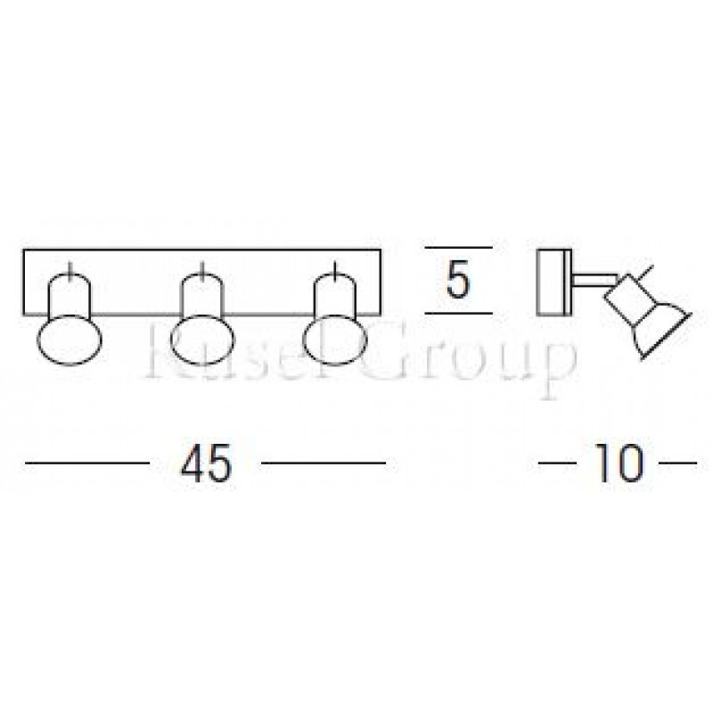 Настенно-потолочный светильник Linea Light Spotty 1153