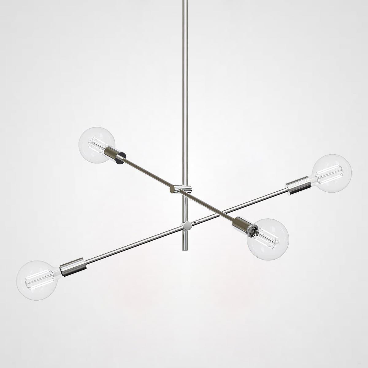 Люстра LF Studio Cliff Pendant 4 Chrome by ImperiumLoft