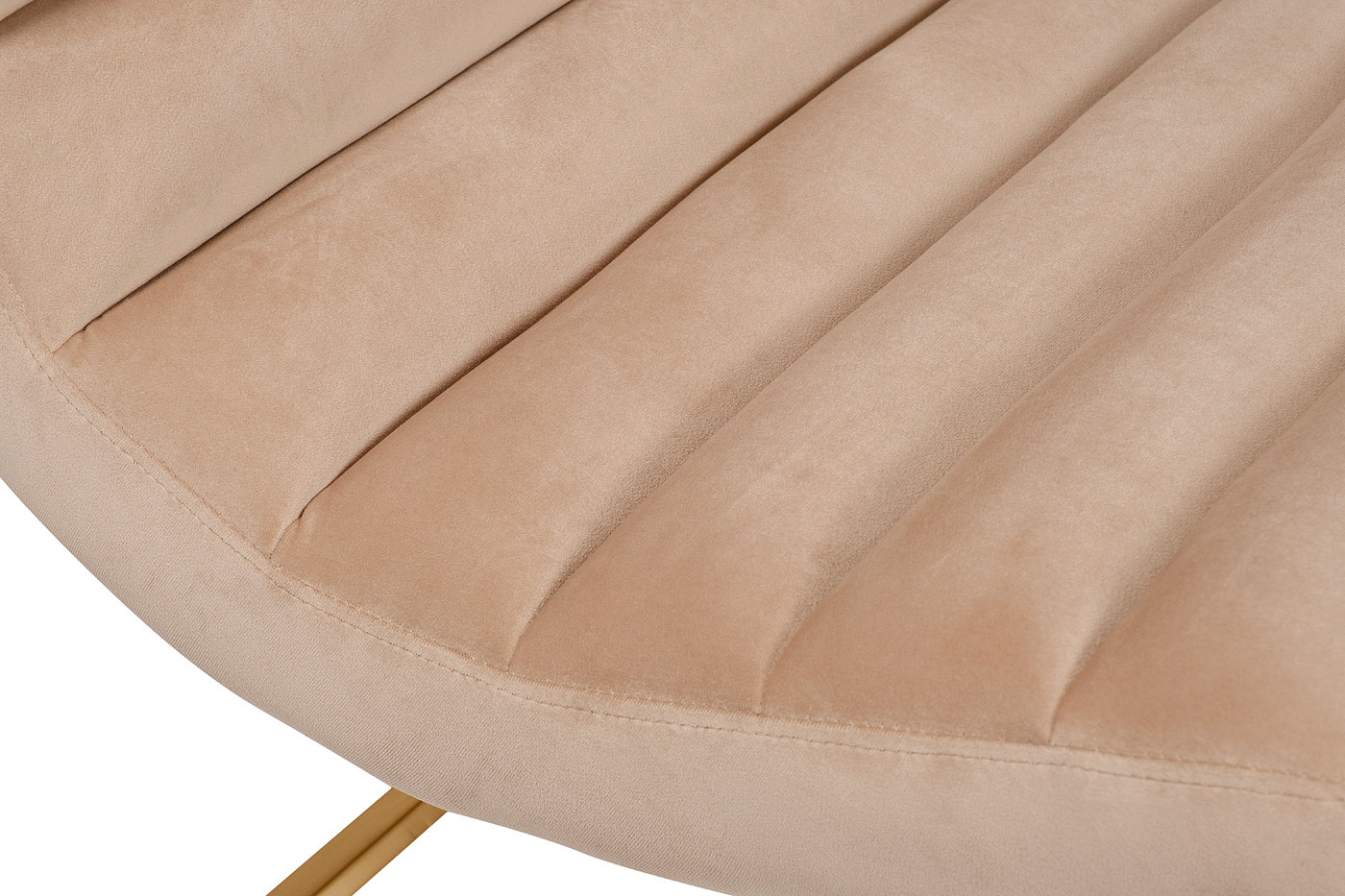 Кресло велюровое бежевое/матовое золото Garda Decor 46AS-3039KRES-BEZH