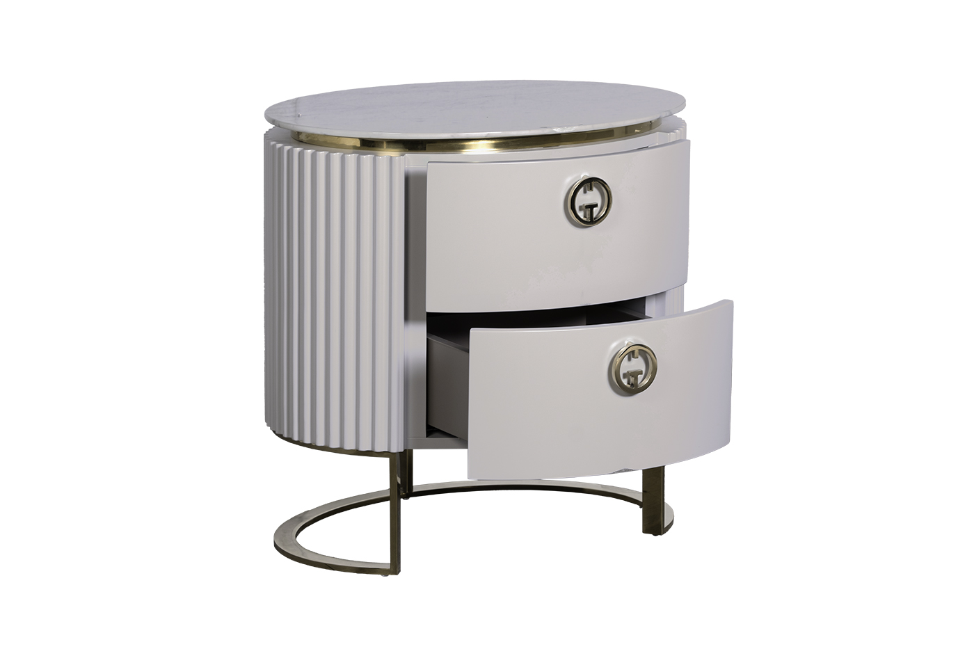 Тумбочка с мраморной столешницей Garda Decor 77IP-GD010-TUMB