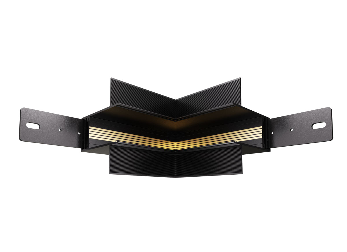 Внутренний угол-соединитель длястраиваемого под штукатурку магнитного шинопровода Donolux Inner corner DLM01B Sp