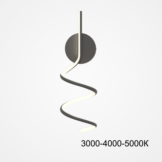 Настенный светильник DAMARIS WALL H50 Black Трехцветный свет by ImperiumLoft